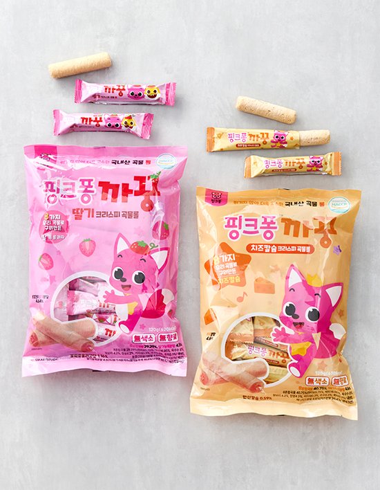 [핑크퐁] 까꿍 크리스피롤 2종 (택1)