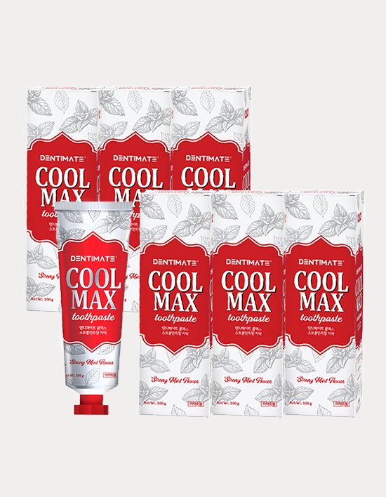 [크리오] 덴티메이트 쿨맥스 스트롱민트 구취케어 치약 100g 6입