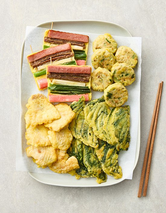 [부침명장] 명품 모둠전 (고기완자+꼬치산적+동태전+깻잎전)