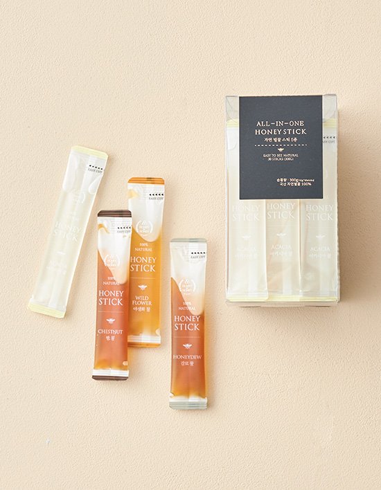 [허니바이허니] 국산 천연 5종 꿀스틱 30포