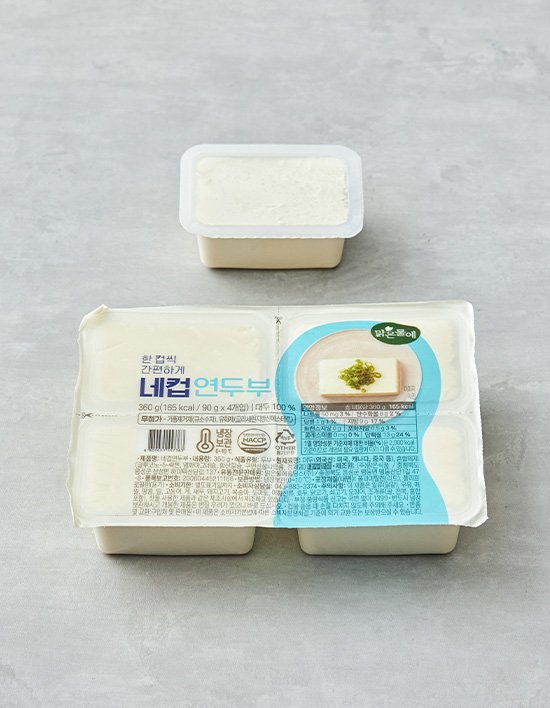 [맑은물에] 네컵 연두부