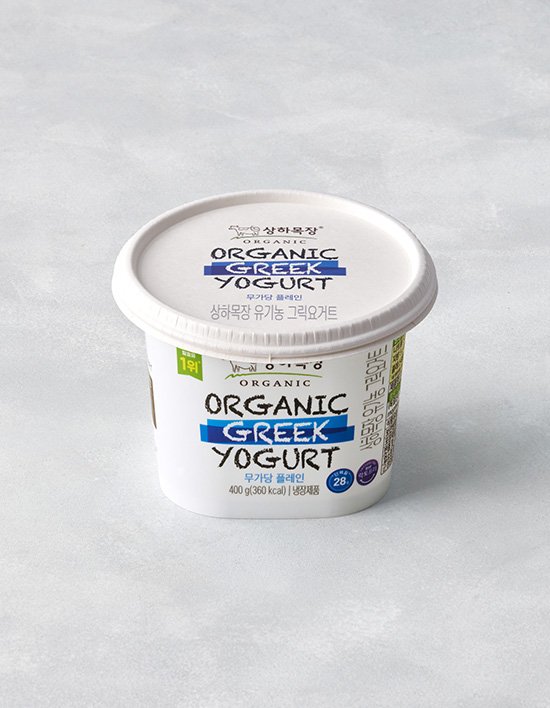 [상하목장] 유기농 그릭요거트 무가당 플레인 400g
