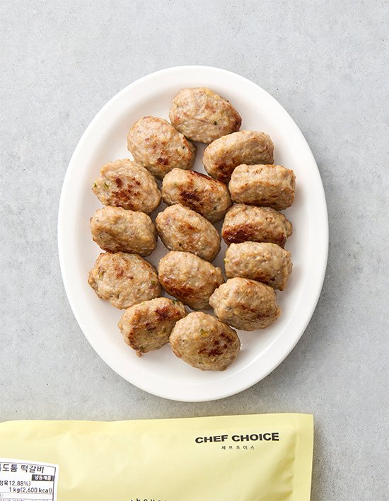 [셰프초이스] 육즙가득 도톰도톰 떡갈비 1kg (냉동) 