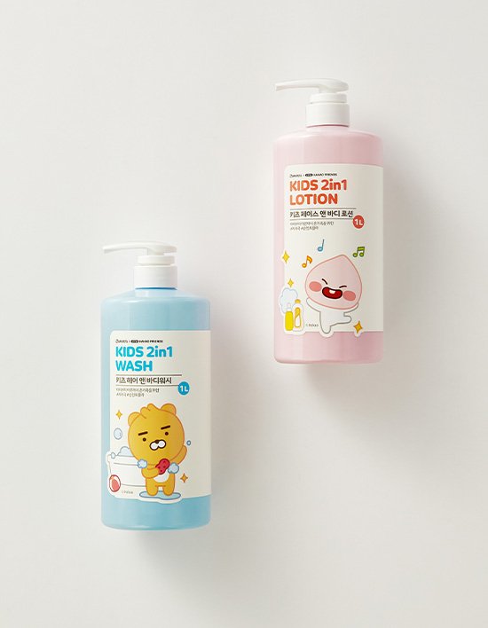 [베비언스] 리틀프렌즈 키즈 바디워시&바디로션 대용량 1L (택1)
