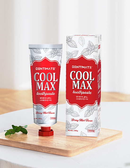 [크리오] 덴티메이트 쿨맥스 구취케어 치약 스트롱민트향 100g 6개