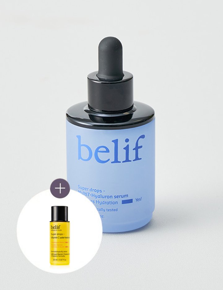 [빌리프] 슈퍼드랍스-멀티7 히알루론 세럼 30ml (보습, 윤기 개선)