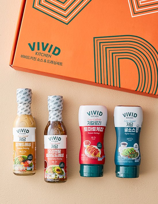 [비비드키친] 저당 드레싱&소스 선물세트