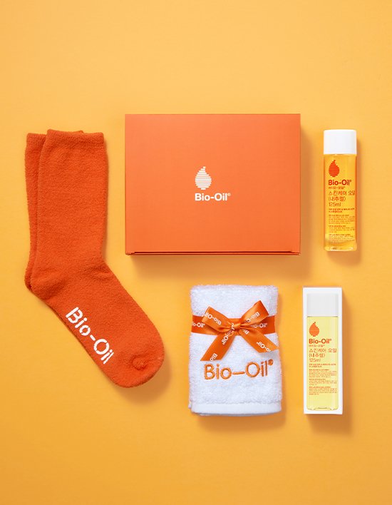 [바이오오일] 임산부 선물세트 (내추럴오일 125ml + 수면양말 + 순면타올 + 쇼핑백) (비건)