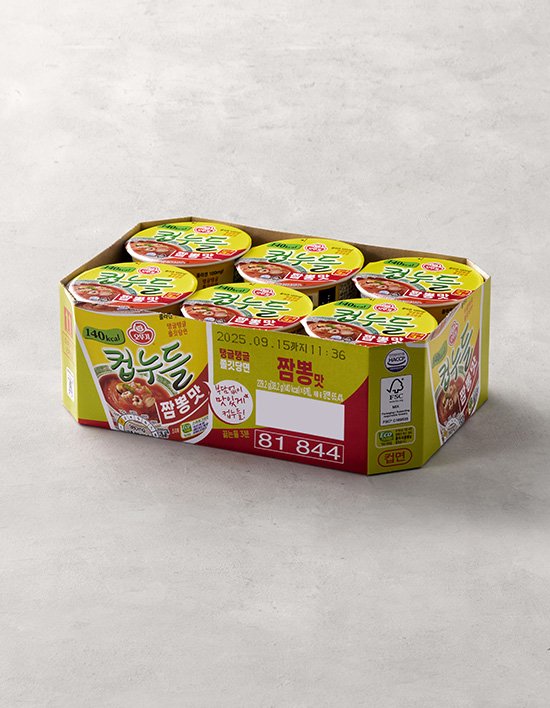 [오뚜기]컵누들 짬뽕맛 컵 38.2g*6입
