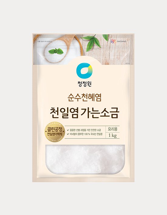 [청정원] 천일염가는소금 1kg