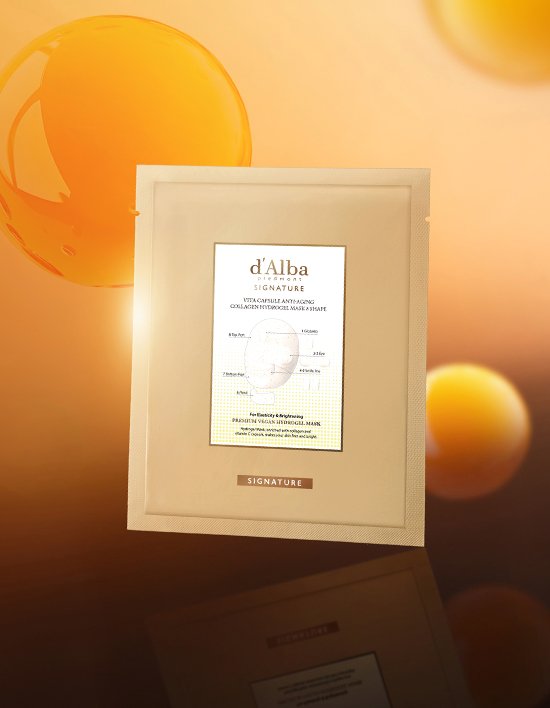 [달바시그니처] 시그니처 비타 캡슐 안티에이징 하이드로겔 마스크 8쉐입 4매