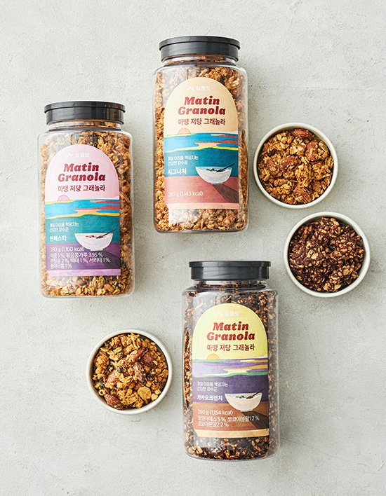 [마땡] 저당 그래놀라 3종 (택1)