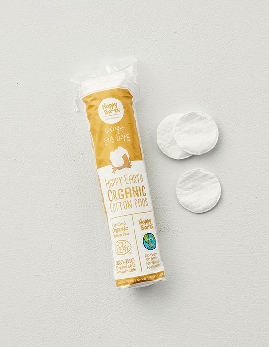 [해피얼쓰] 유기농 화장솜 100매입*3개입