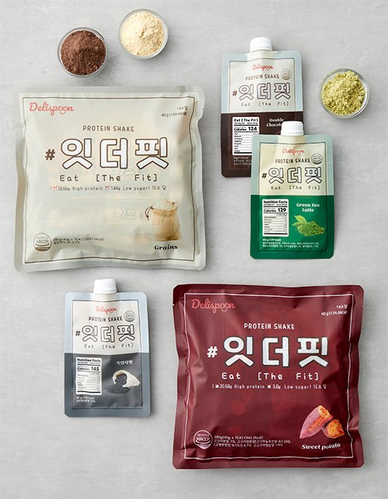 [델리스푼] 잇더핏 프로틴 단백질 쉐이크 파우치 5종