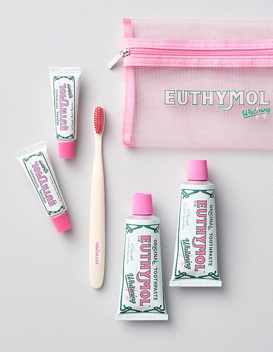 [유시몰] 화이트닝 치약&칫솔 기획세트 (화이트닝 치약 106g 2개+20g 2개+화이트닝 칫솔+파우치+쇼핑백)