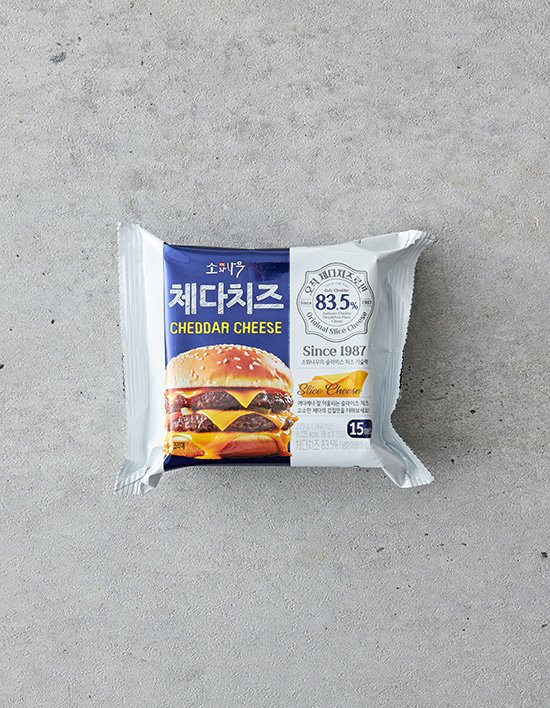 [소와나무] 체다 슬라이스 치즈 15매입