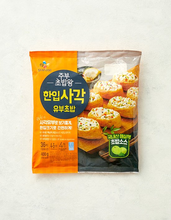 [CJ] 주부초밥왕 한입 사각 유부초밥 400g