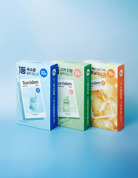 [토리든] 수분/미백/진정 마스크 1매/10매 6종 (택1)