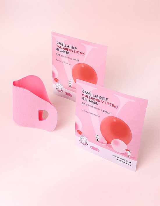 [라운드랩] 동백 딥 콜라겐 브이 리프팅 겔마스크 10g*4매입
