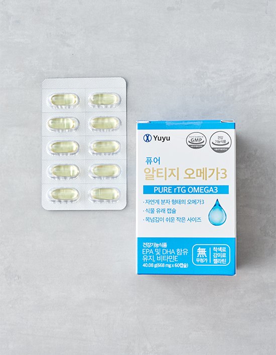 [유유제약] 퓨어 알티지 오메가3 카제로템 (30일분)