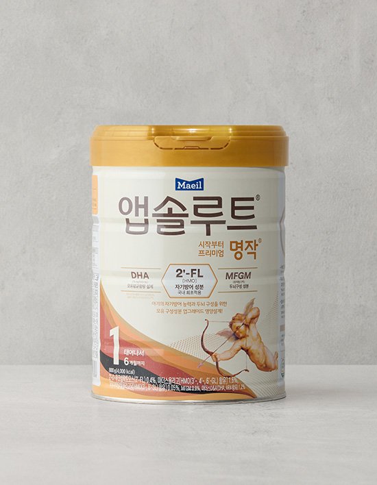 [앱솔루트] 프리미엄 명작 분유 1단계 800g (0일~6개월)