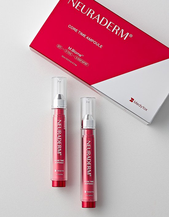 [메디톡스] (컬리단독 증정) 뉴라덤 코어타임 앰플 2개입 (15ml*2병)(파우치 + 쇼핑백 증정)