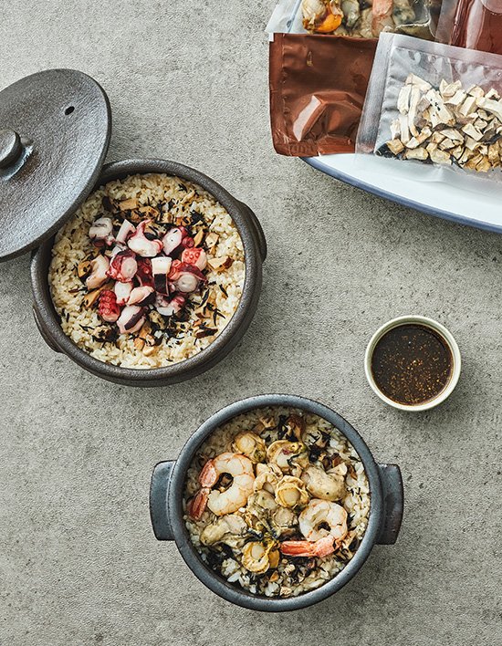 [아우름] 바다를 품은 솥밥키트 2종 (냉동) (택1)