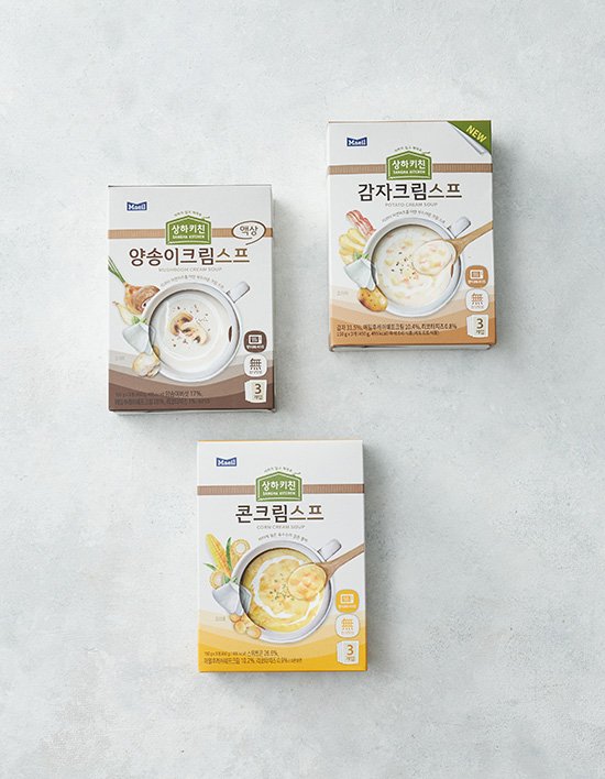 [상하키친] 크림스프 3종 (150gX3입)