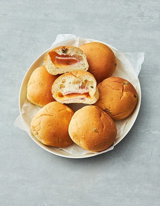 [그녀의빵공장] 햄치즈 야채 모닝빵 35gX6개입