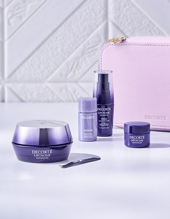[데코르테] 리포솜 어드밴스드 리페어 크림 50g 세트 (+리포솜 3종, 파우치 증정)