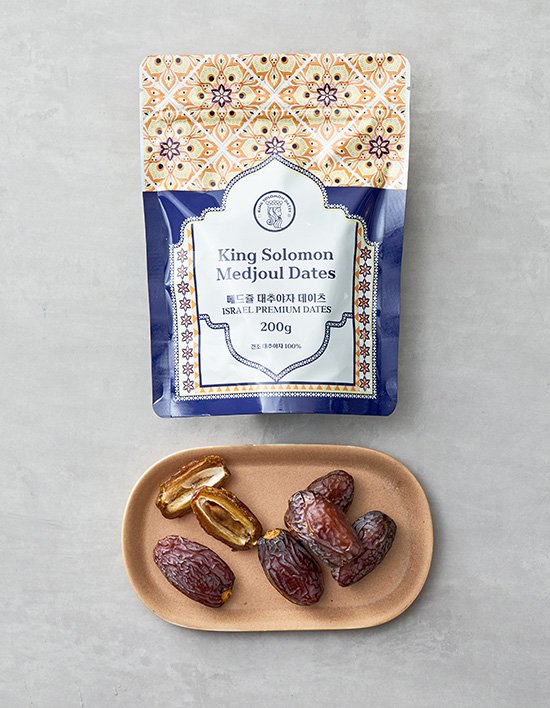 [킹솔로몬] 씨 있는 이스라엘산 대추야자 200g (품종: 메드줄)