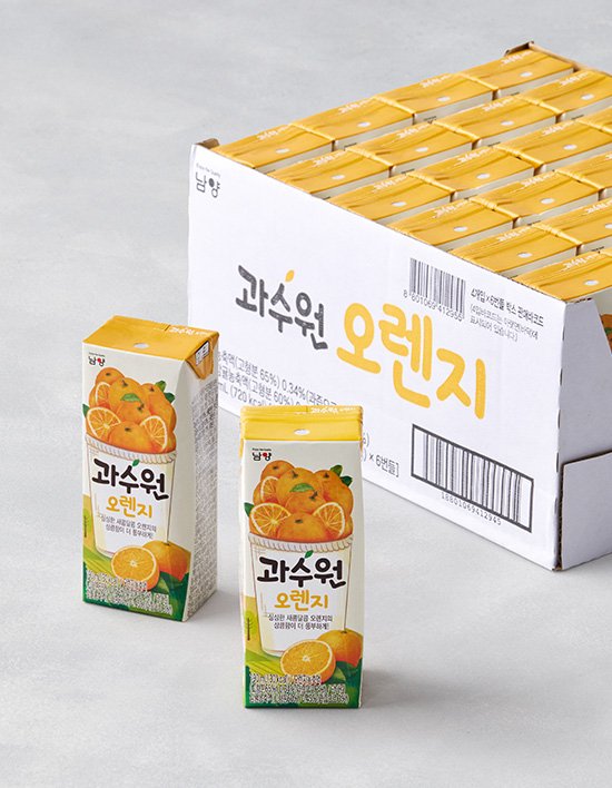 [남양] 과수원 오렌지 주스 (190mL X 24개)