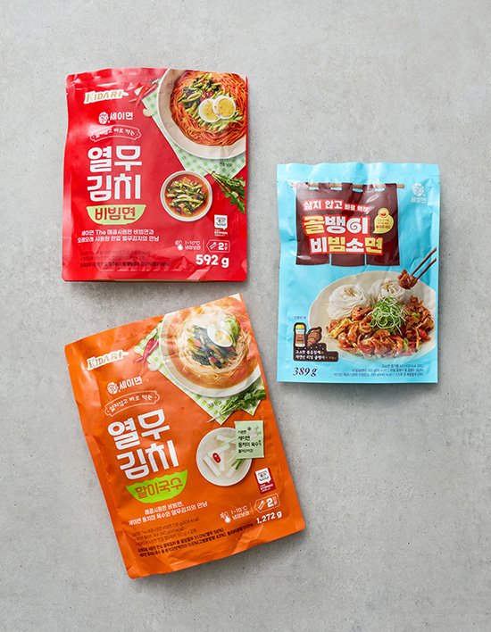[세이면] 매콤새콤 여름 국수 3종 (열무부터 골뱅이까지)