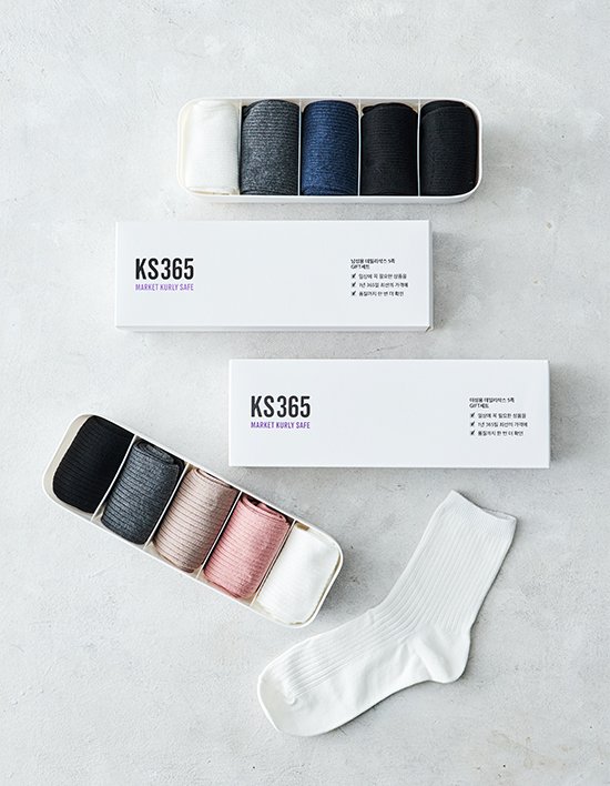 [KS365]데일리삭스 양말 GIFT세트 2종(5개입)(택1)