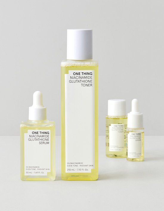 [원씽] 나이아신아마이드 글루타치온 토너&세럼 기획 세트(토너 30ml+세럼 10ml 증정)