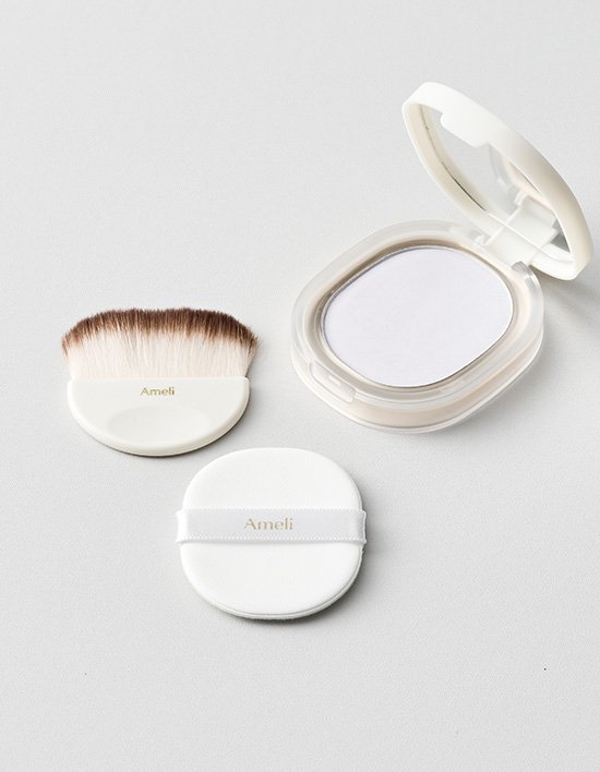 [아멜리] 베이크드 파우더+브러쉬 기획세트 (밀키 바이올렛)