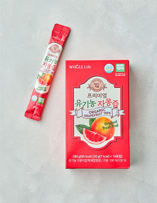 [홀라이프]  프리미엄 유기농 자몽즙 14포