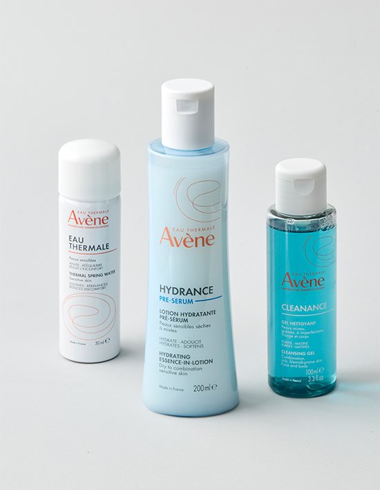 [아벤느] 민감피부 스킨케어 루틴 기획세트 (오 떼르말 50mL, 에센스 인 로션 200mL, 클리낭스 젤 100mL)