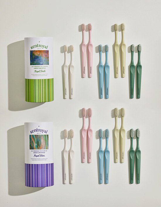 [켄트로얄] 로얄 스마일/샤인 칫솔 10개입(이중 초극세모) 2종 (택1)