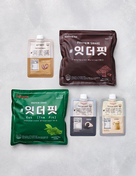 [델리스푼] 잇더핏 프로틴 단백질 쉐이크 파우치 5종
