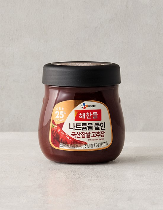 [해찬들] 나트륨을 줄인 국산찹쌀 고추장 500g