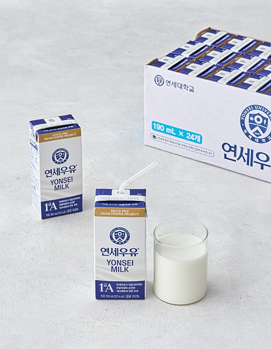 [연세우유] 멸균 흰우유 (190mL X 24개입)