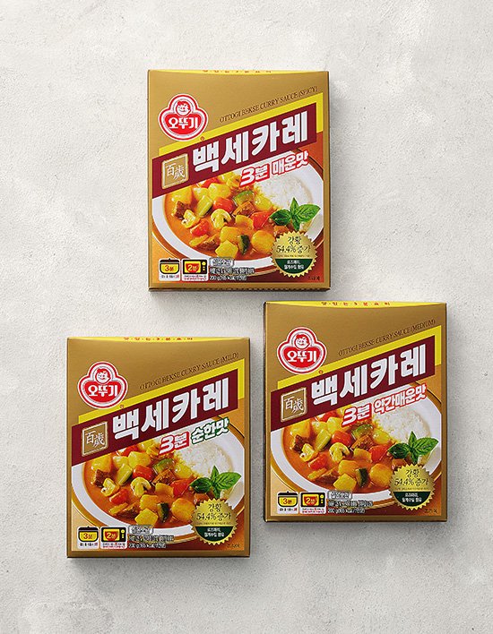 [오뚜기] 3분 백세카레 3종 (택1)