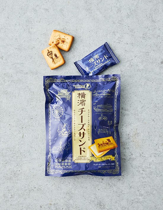 [타카라제과] 요코하마 치즈크림 샌드 비스킷 68g