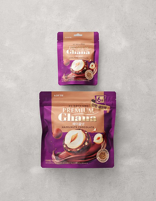 [롯데] 프리미엄 가나 헤이즐넛 2종 (택1)