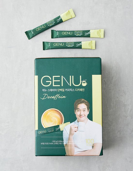 [제누] 스테비아 단백질 커피믹스 디카페인 (10g X 100개입)