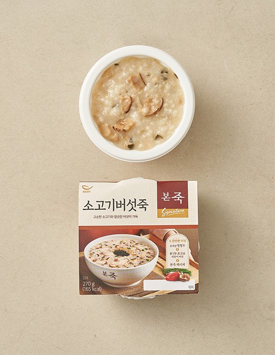 [본죽] 소고기버섯죽