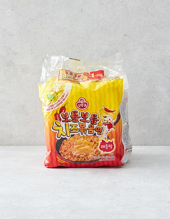 [오뚜기] 보들보들치즈볶음면매운맛 130g*4입