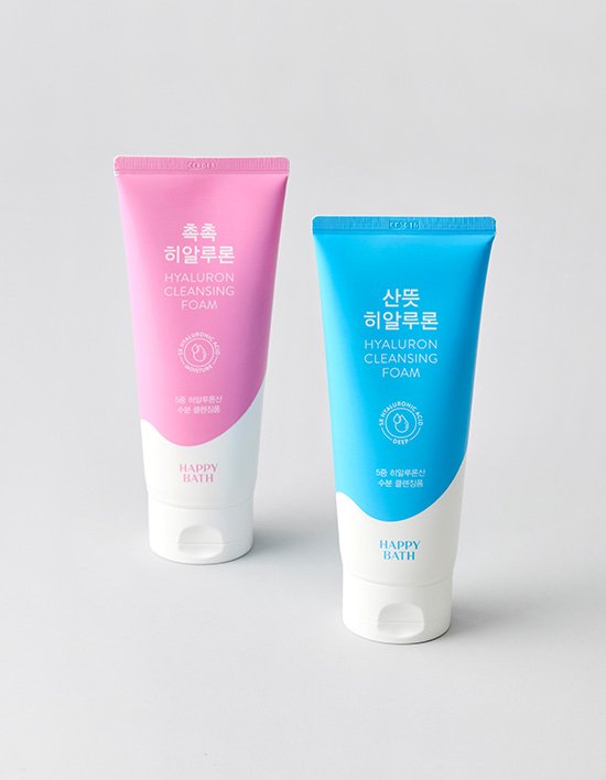 [해피바스] 히알루론 클렌징 폼 200G 2종 (택1)