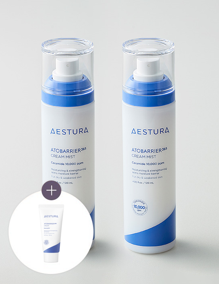 [에스트라] 아토베리어365 크림미스트120ml 2개(+크림 30ml 추가 증정)